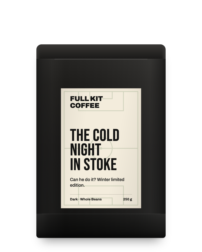The Cold Night In Stoke, dark roast, 250g matt black bag