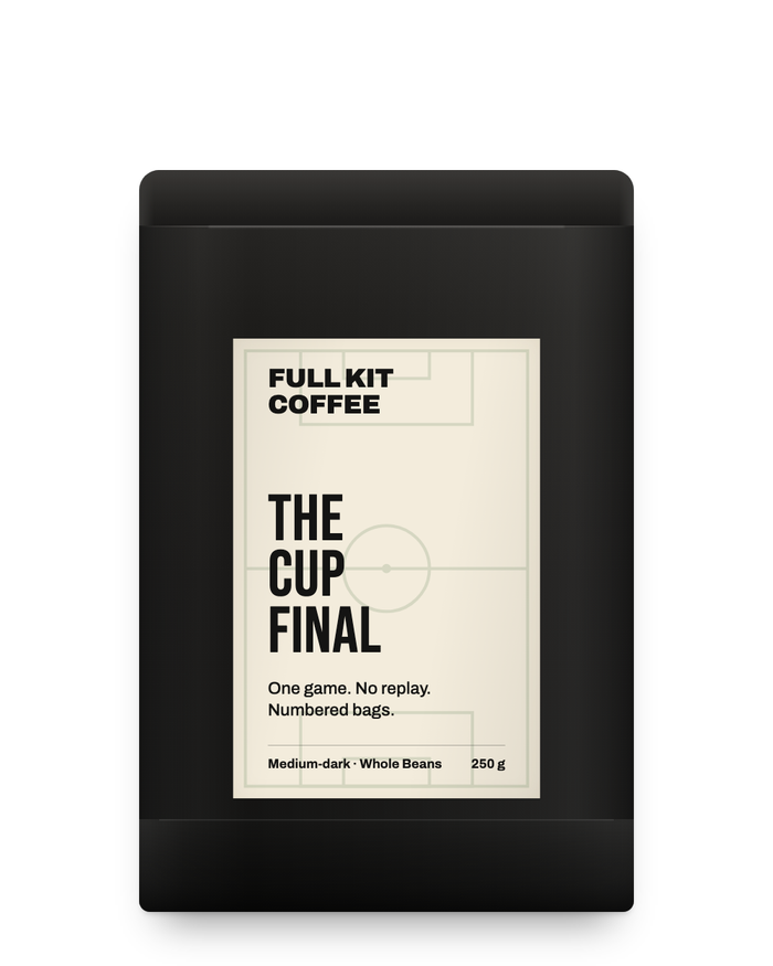 The Cup Final, medium-dark roast, 250g matt black bag